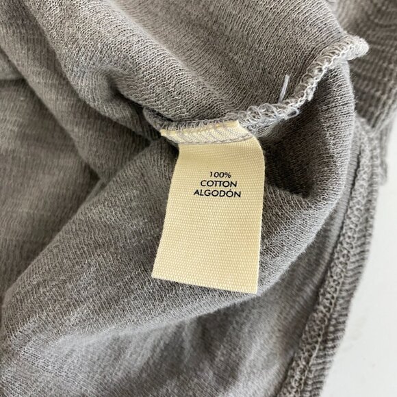 BKE Buckle Double V-Neck Tank Top Womens Medium Grey Tie Front - Picture 6 of 6